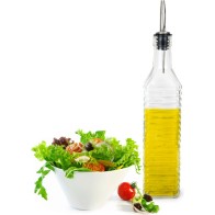 Glass Oil Dispenser 500ml with Metal Top Anna