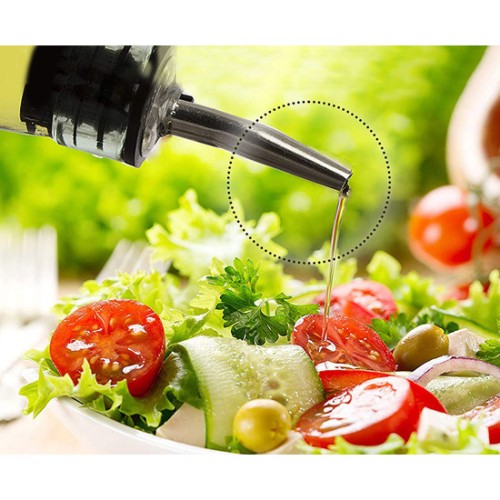 Glass Oil Dispenser 500ml with Metal Top Anna