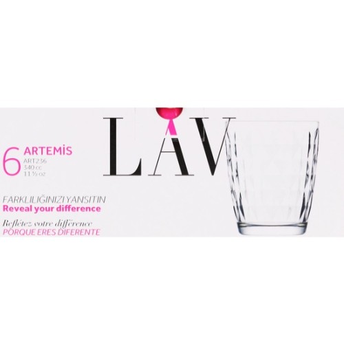 Set of 6 New Artemis 340cc Glasses