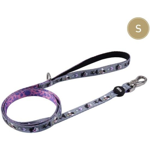 Premium Dog Leash Disney Villains Gray
