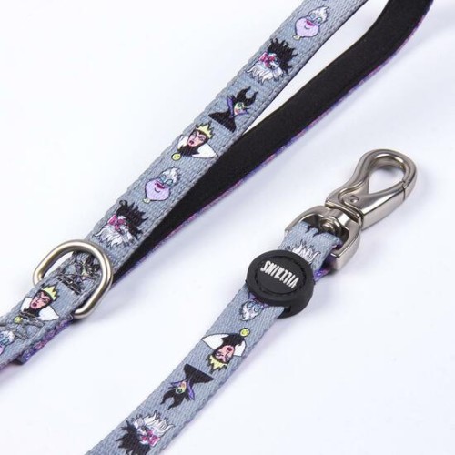 Premium Dog Leash Disney Villains Gray