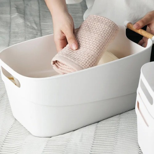 Multi-Purpose Basket with Wooden Handles