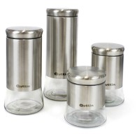 Tarro de vidrio/acero 1700ml Quttin