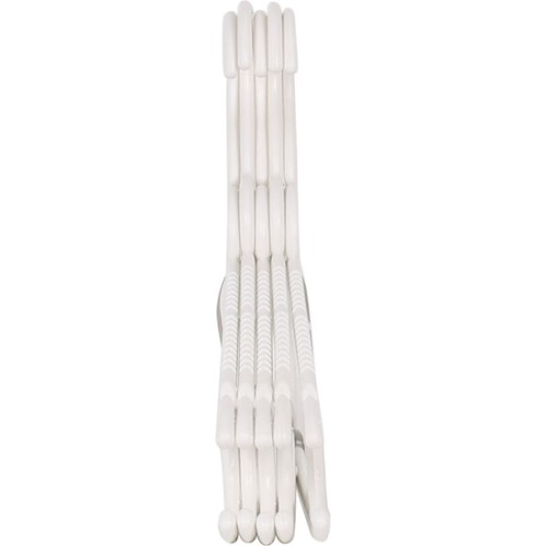 Set 5 Perchas Plástico Blanco 37x18.5cm Ruth
