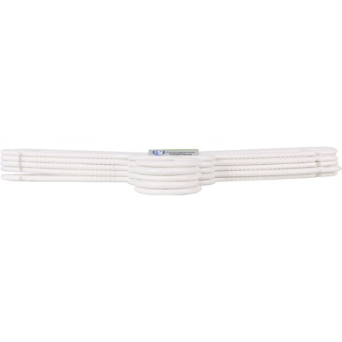 Set 5 Perchas Plástico Blanco 37x18.5cm Ruth
