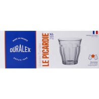 Set of 6 Transparent Glasses 16cl Picardie