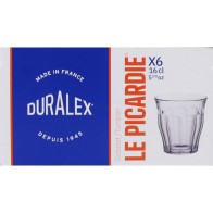 Set of 6 Transparent Glasses 16cl Picardie