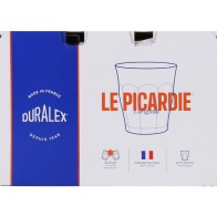 Set of 6 Transparent Glasses 16cl Picardie