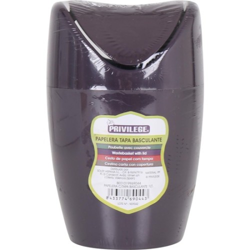 Swing Lid Trash Bin 1L Privilege - Compact and Stylish