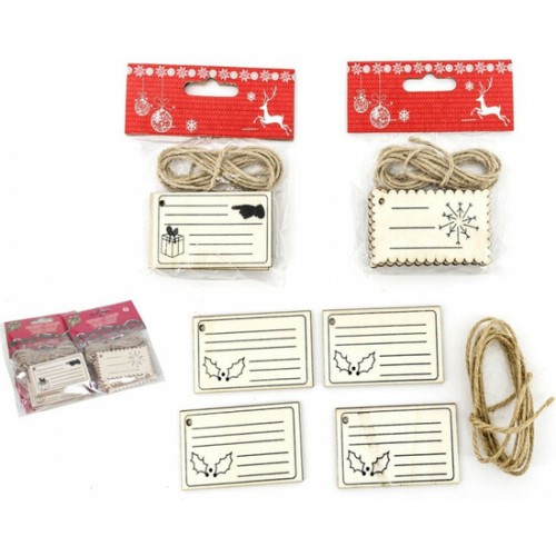 Etiquetas Regalos X4 - 7x4.2x0.3cm