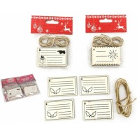 Etiquetas Regalos X4 - 7x4.2x0.3cm