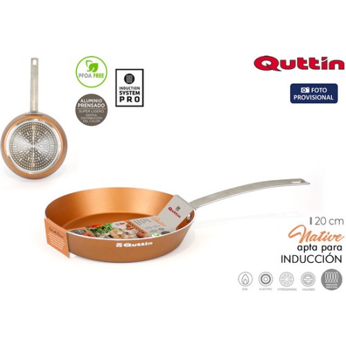 Sartén 20cm Aluminio Prensado Inducción Quttin
