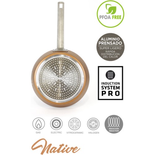 Sartén 20cm Aluminio Prensado Inducción Quttin
