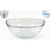2400cc Stackable Transparent Round Salad Bowl
