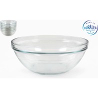 2400cc Stackable Transparent Round Salad Bowl