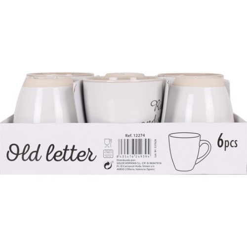 Jumbo Mug 450cc Old Letter - Stylish and Functional
