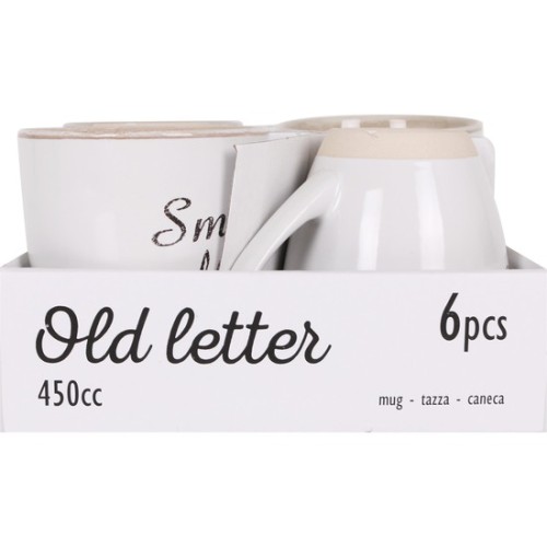 Jumbo Mug 450cc Old Letter - Stylish and Functional