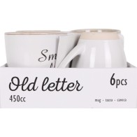 Jumbo Mug 450cc Old Letter - Stylish and Functional