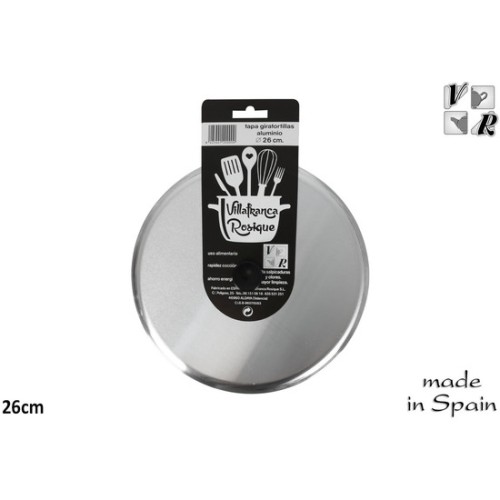 Tapa Giratortillas Aluminio 27cm