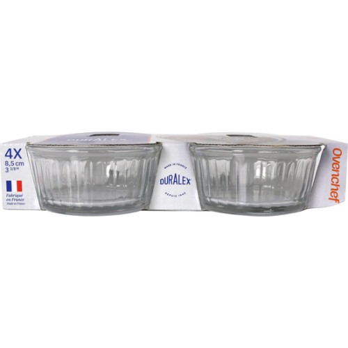 Set 4 Ramequin Transparente Ovenchef 13cl