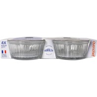 Set 4 Ramequin Transparente Ovenchef 13cl