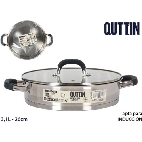 Low Induction Casserole 26cm Qt-Heleom