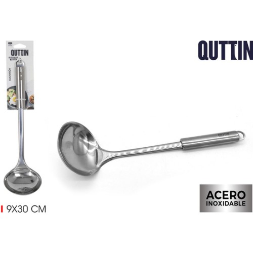 Cucharón de Acero Inoxidable 30cm Quttin