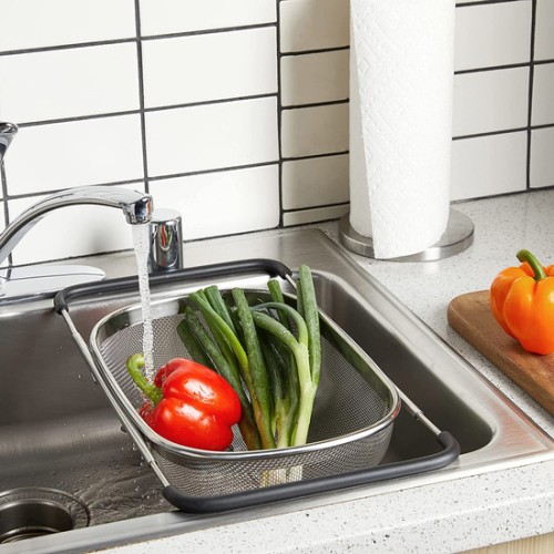 Expandable Stainless Steel Dish Drainer Quttin
