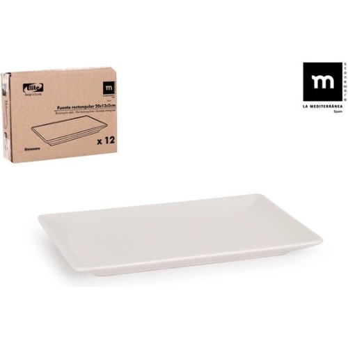 Ivory Shine Rectangular Dish 13x20cm Elite