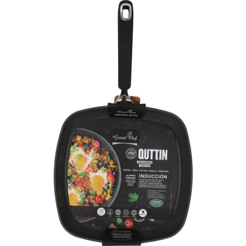 Sarten Asadora 28x28cm Quttin - Herramienta de Cocina Perfecta