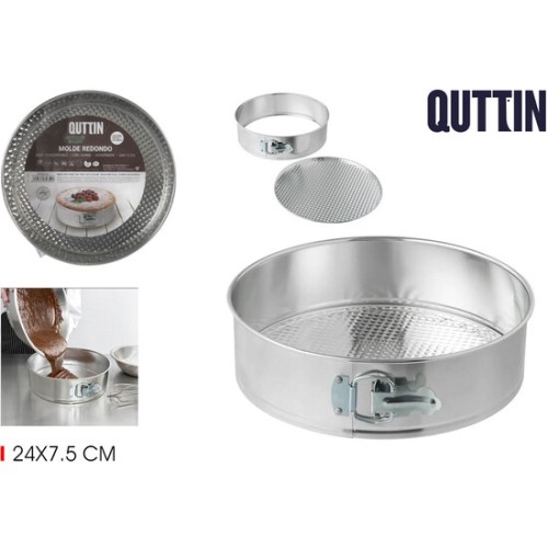 Molde Redondo Desmontable 24cm Tin Quttin Para Hornear