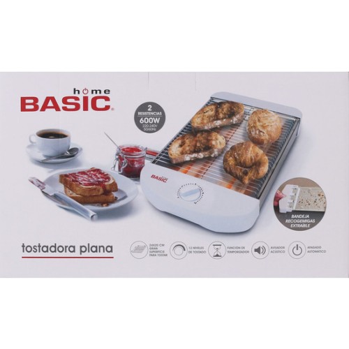 Tostadora Plana 560W para Pan Perfecto