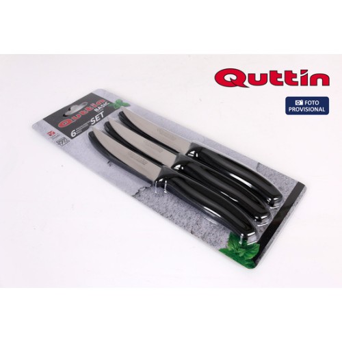 Set de 6 Piezas Cuchillos Bistec Filo 11cm Basic