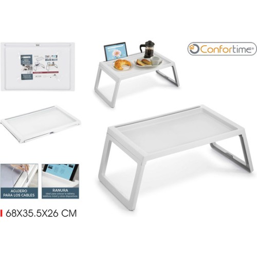 Mesa Plástico Plegable 68x35.5x26cm Confortime