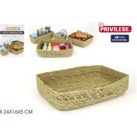 Seagrass Storage Basket 24x16x5cm Privilege