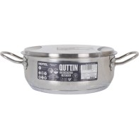 Cacerola + Tapa Acero Ind 22cm/0,8mm/3L Quttin Hotel