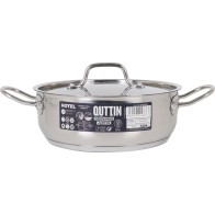 Cacerola + Tapa Acero Ind 22cm/0,8mm/3L Quttin Hotel