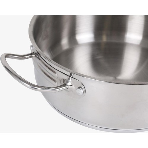 Cacerola + Tapa Acero Ind 22cm/0,8mm/3L Quttin Hotel