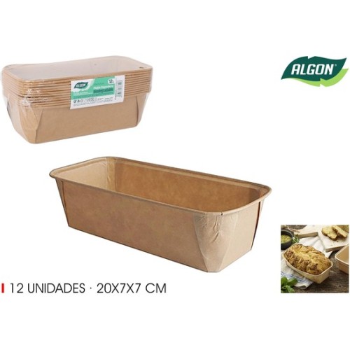 Set-12 Moldes Horno Papel - Ideal para Cupcakes y Muffins