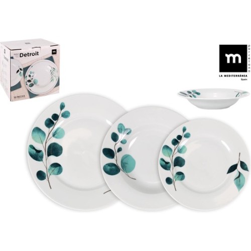 Detroit 18-Piece Round Dinnerware Set
