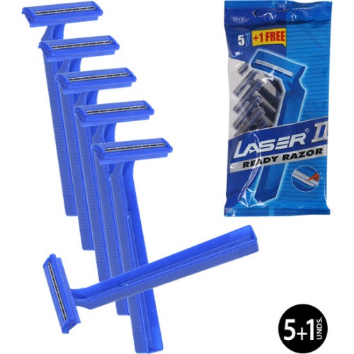 Set of 5+1 Laser Razors