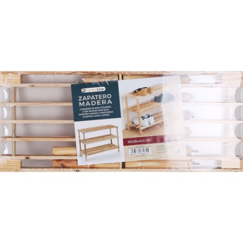 Wooden Shoe Rack 3-Tiers
