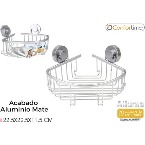 Bathroom Organizer Suction Alluma Confortime - Modern Design