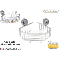 Bathroom Organizer Suction Alluma Confortime - Modern Design