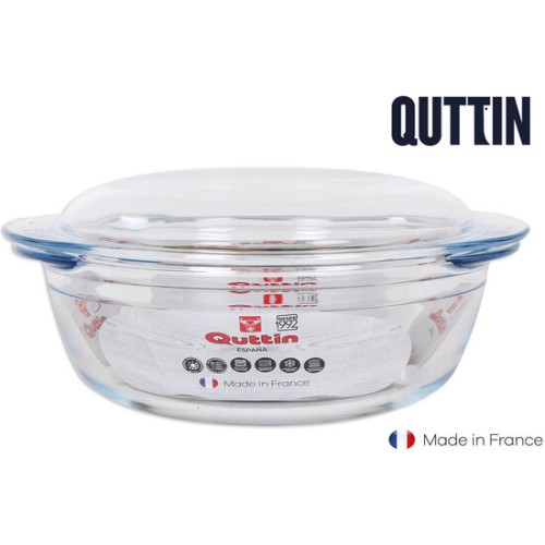 Round Glass Casserole with Lid 2.2+0.8l
