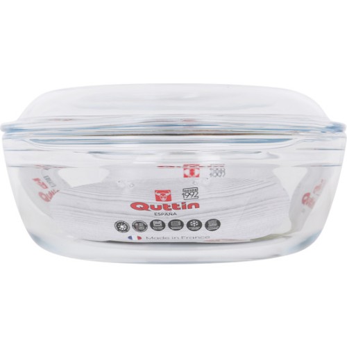 Cacerola de Vidrio Redonda con Tapa 2.2+0.8l
