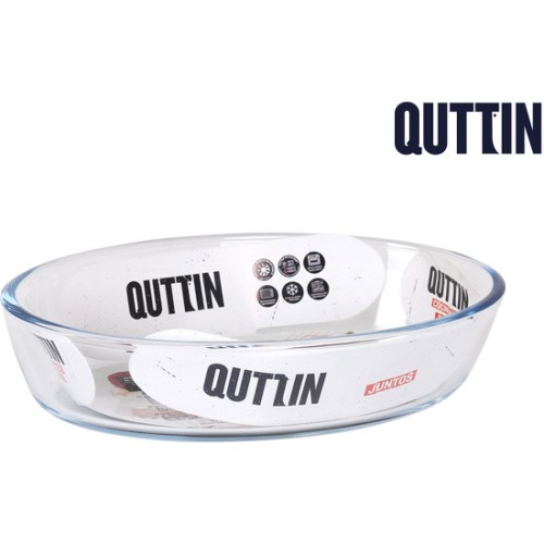 Quttin Oval Glass Bowl 20.6x13.6cm 700cc