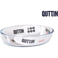 Quttin Oval Glass Bowl 20.6x13.6cm 700cc