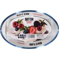 Quttin Oval Glass Bowl 20.6x13.6cm 700cc