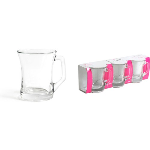 Set de 3 Vasos C/asa 225cc Zen
